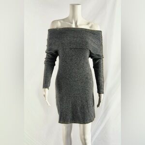 Wilfred Free Off-Shoulder Alpaca Wool Blend Sweater Dress NWT small